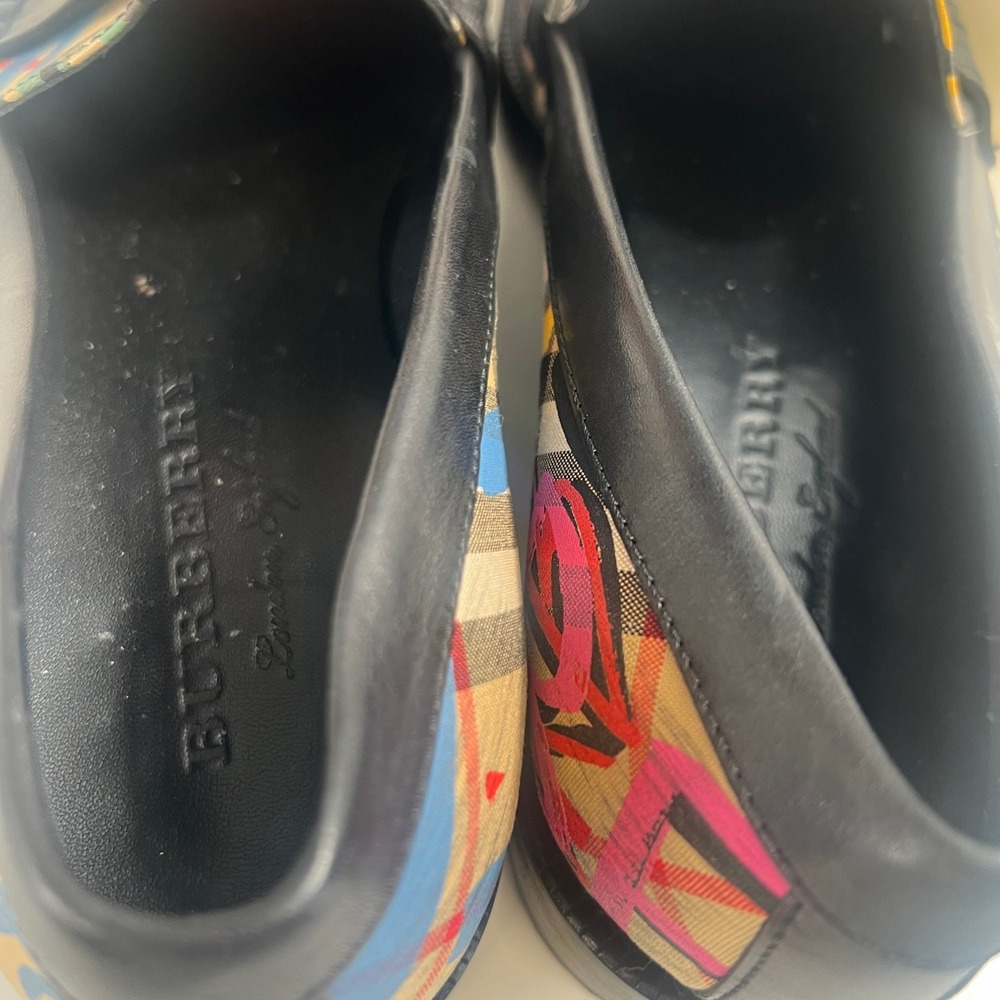BURBERRY ENGLISH ICONS VINTAGE CHECK BEDMONT LOAFERS EU 40 US 9  Leather - Picture 8 of 15